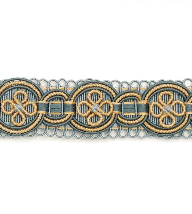 Scalamandre Siecle Condillac Braid French Blue Trim Sample LA11003060