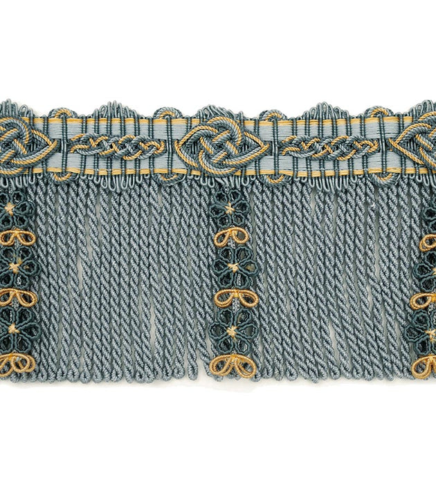 Scalamandre Siecle Diderot Bullion 4 1/2 French Blue Trim Sample LA22093060