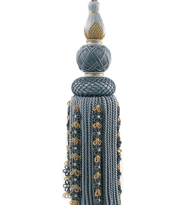 Scalamandre Siecle Single Tassel Tieback French Blue Trim LA33103060