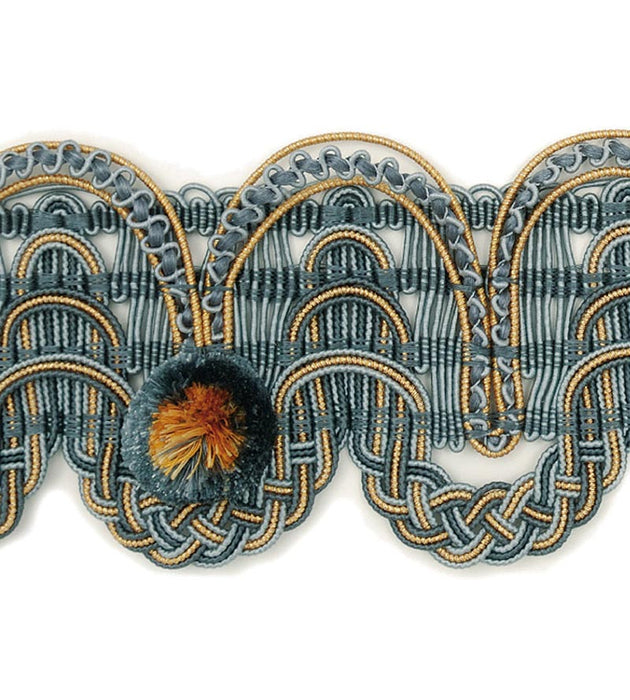 Scalamandre Siecle Gimp Voltaire French Blue Trim LA55303060