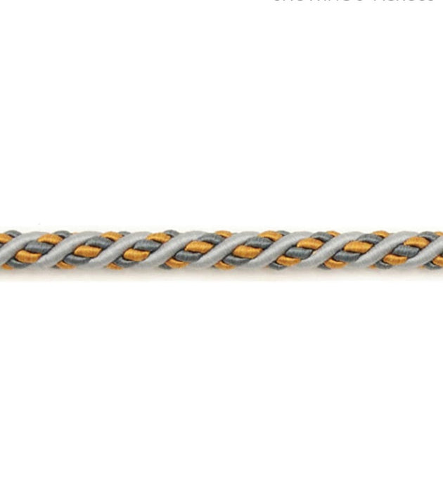 Scalamandre Siecle Cord 1/4 French Blue Trim Sample LA88183060