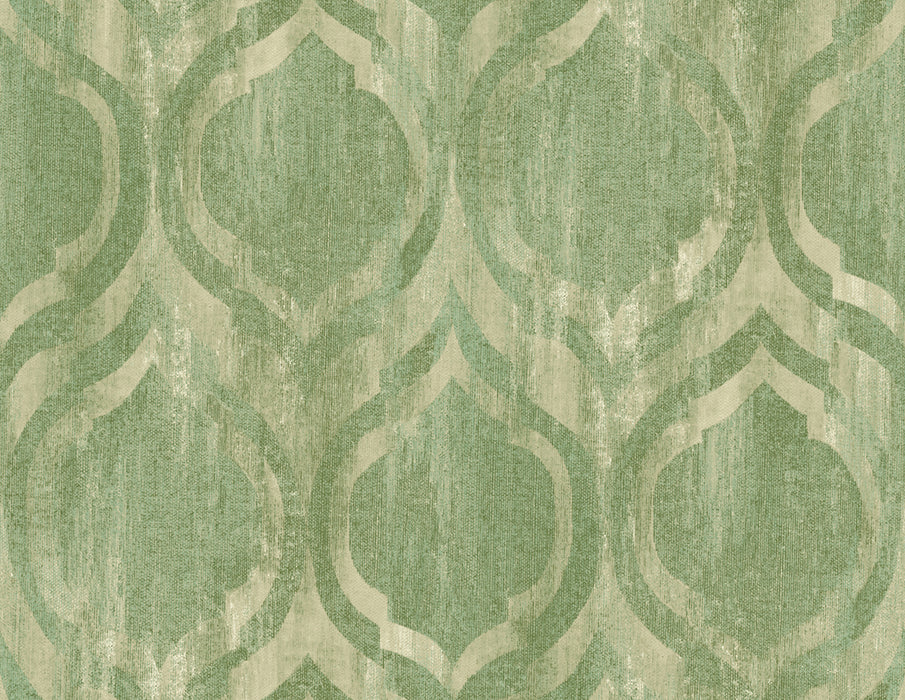 Seabrook Designs Old Danube Ogee Olive And Gold Wallpaper Sample LG90804
