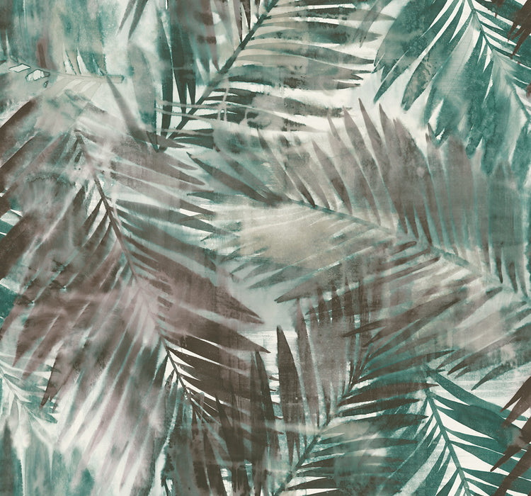 Seabrook Designs Kentmere Teal And Seaweed Wallpaper Sample LG90906