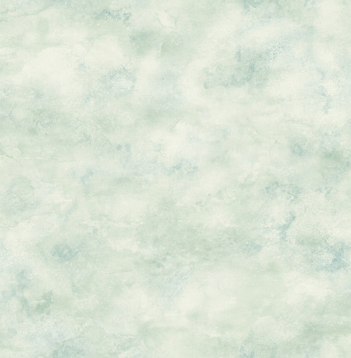 Seabrook Designs Roxen Texture Teal And Off-white Wallpaper Sample LG91702