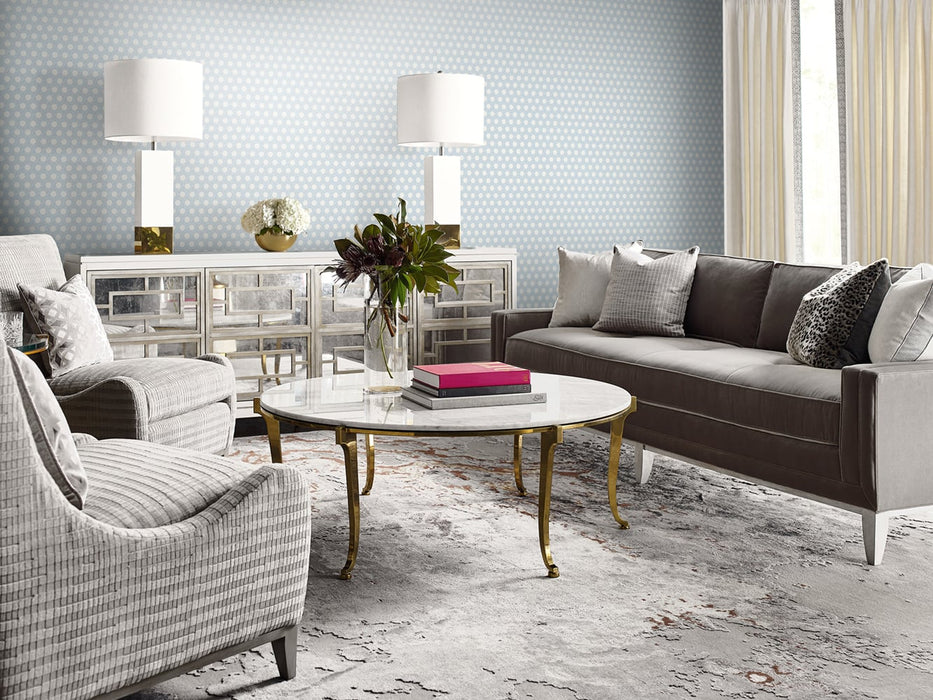 Lillian August Cabana Wicker Carolina Blue And Eggshell Wallpaper LN10202