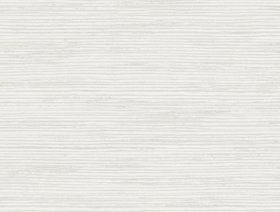 Lillian August Osprey Faux Grasscloth Eggshell And Silver Wallpaper LN10300
