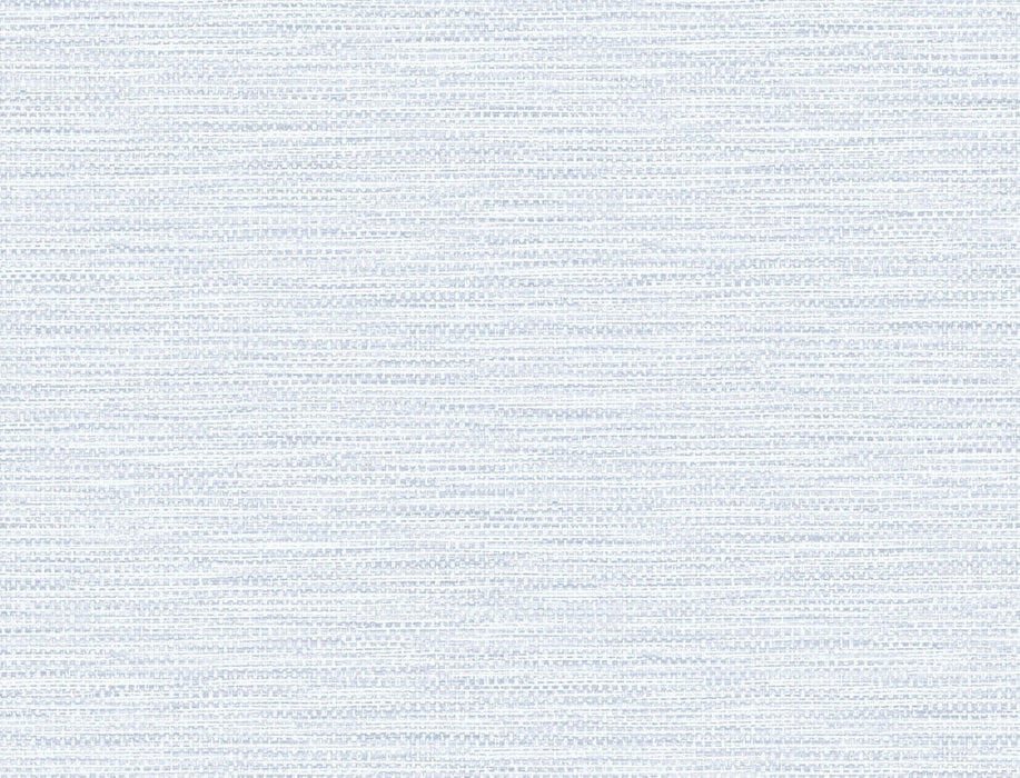 Lillian August Faux Linen Weave Blue Frost Wallpaper Sample LN10912