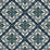 Lillian August Plumosa Tile Midnight Blue And Spearmint Wallpaper LN11012