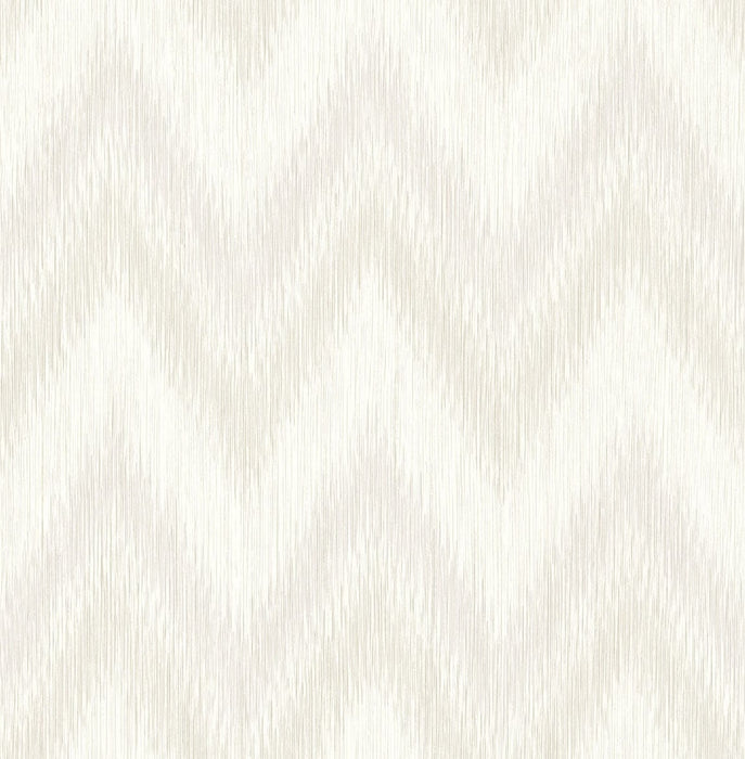 Lillian August Regent Flamestitch Stringcloth Winter Fog And Eggshell Wallpaper LN11208