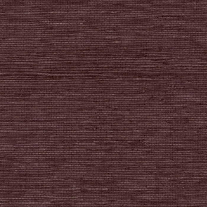 Lillian August Sisal Grasscloth Deep Plum Wallpaper Sample LN11811
