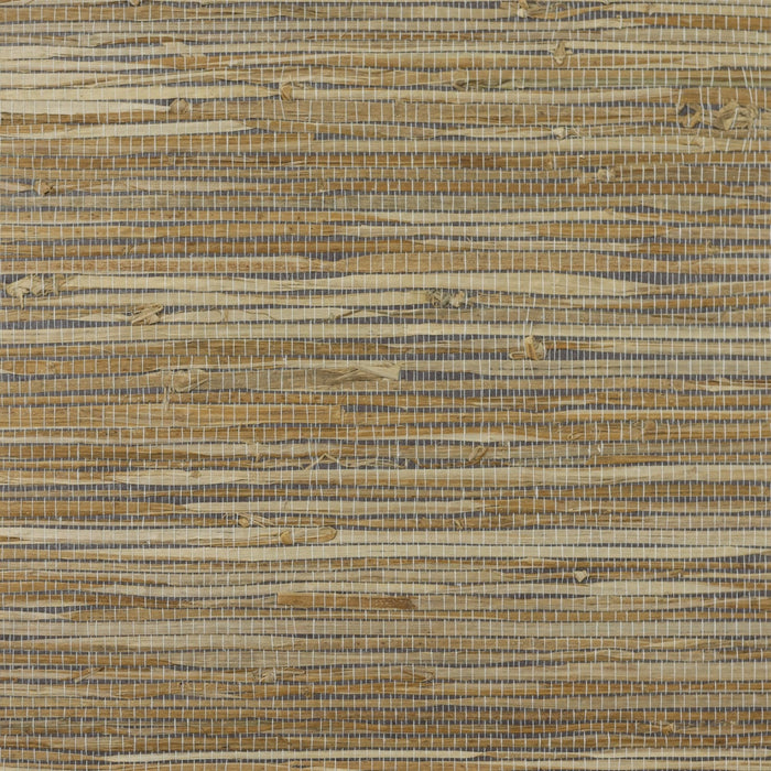 Lillian August Hemp Skin Tightweave Honey Brown & Charcoal Wallpaper LN11829