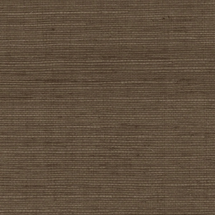Lillian August Sisal Grasscloth Ash Brown Wallpaper LN11836