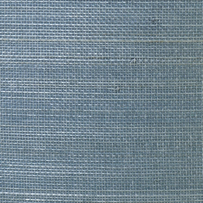 Lillian August Abaca Grasscloth Bluestone Wallpaper LN11842