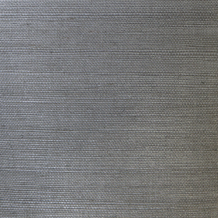 Lillian August Sisal Grasscloth Graphite Wallpaper LN11845