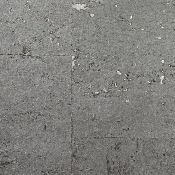 Lillian August Cork Graphite & Metallic Silver Wallpaper LN11861