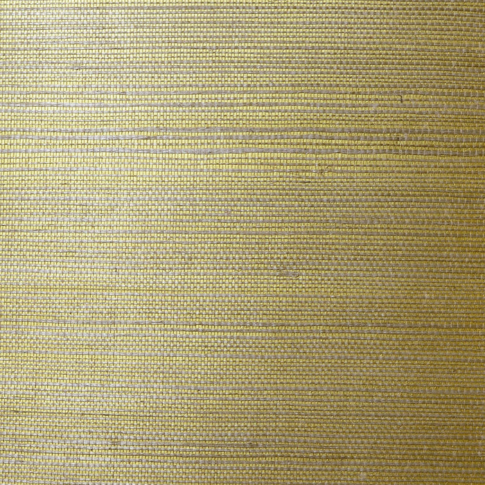 Lillian August Sisal Grasscloth Metallic Gold And Aloe Wallpaper LN11864