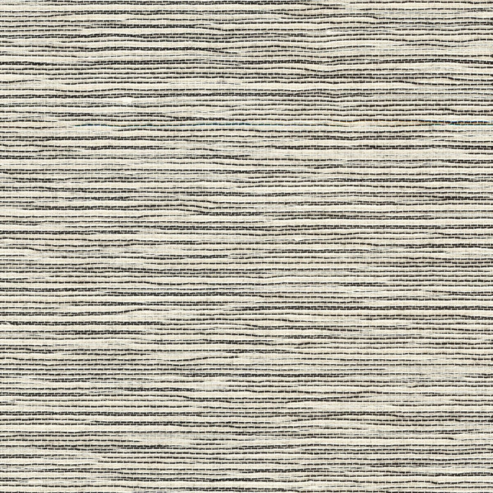 Lillian August Sisal Grasscloth Ivory And Jet Black Wallpaper LN11865