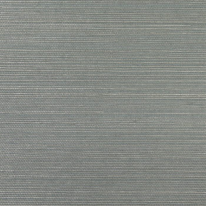 Lillian August Sisal Metallic Silver & Bluestone Wallpaper LN11868