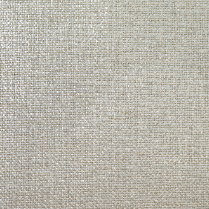 Lillian August Paperweave Metallic Silver & Greige Wallpaper Sample LN11879