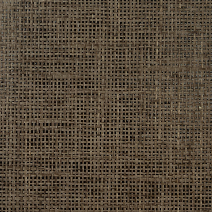 Lillian August Paperweave Dark Walnut & Black Gloss Wallpaper Sample LN11889