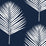 Lillian August Maui Palm Midnight Blue & White Wallpaper LN20032
