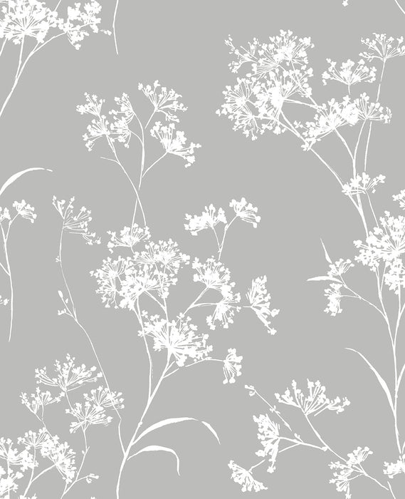 Lillian August Floral Mist Alloy Wallpaper Sample LN30508
