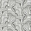 Lillian August Marbled Tile Ebony & Metallic Silver Wallpaper LN30600