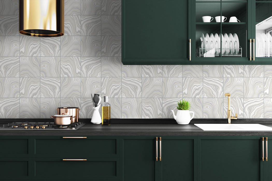 Lillian August Marbled Tile Quartz Wallpaper LN30608