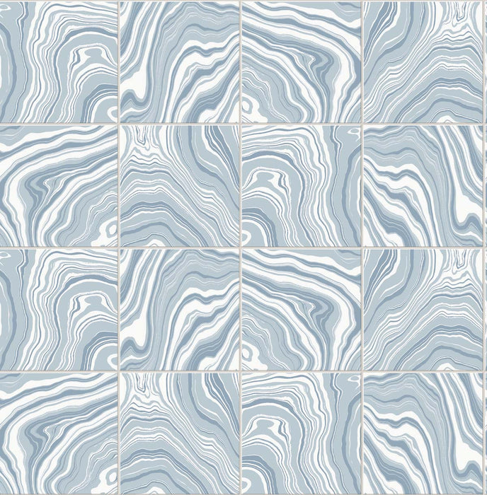 Lillian August Marbled Tile Lakeside Wallpaper LN30612