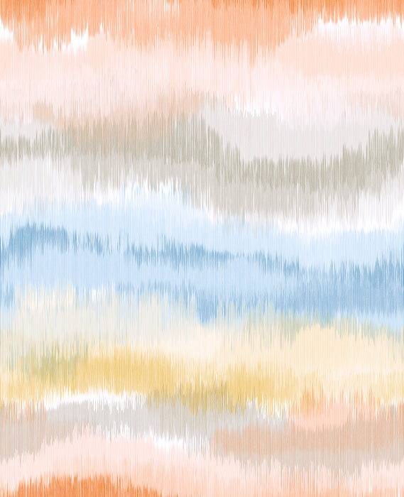 Lillian August Ikat Waves Sunset Wallpaper LN31203