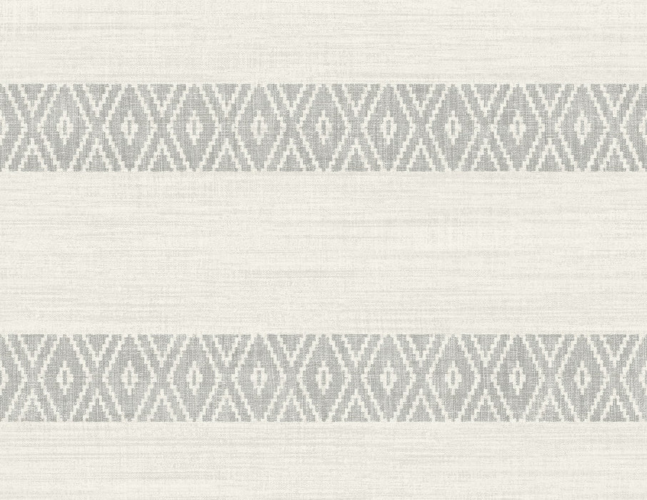 Lillian August Alani Geo Stripe Fog Wallpaper LN40108