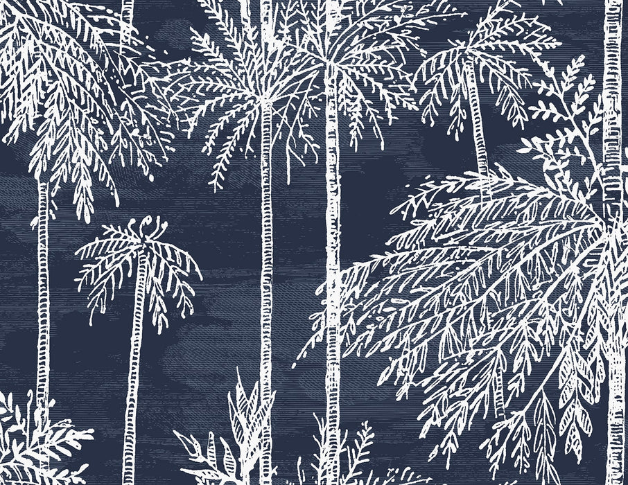Lillian August Palm Grove Midnight Sky Wallpaper Sample LN40212