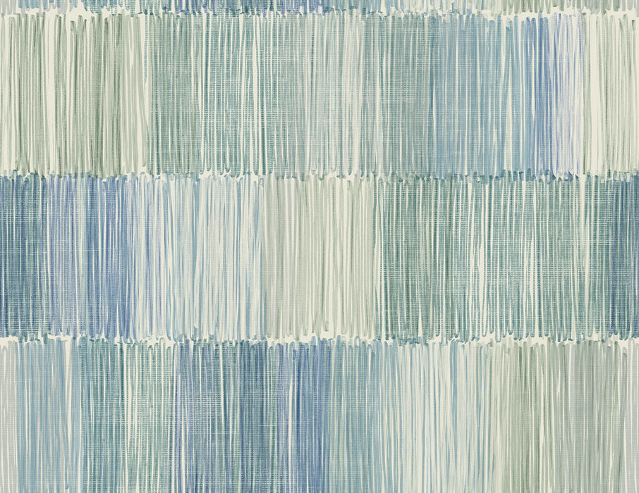 Lillian August Arielle Abstract Stripe Lakeside Wallpaper Sample LN40304