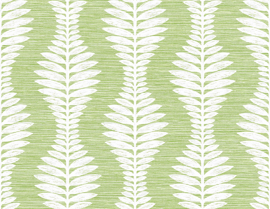 Lillian August Carina Leaf Ogee Greenery Wallpaper LN40504