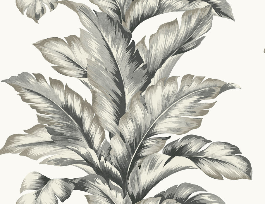 Lillian August Banana Springs  Greystone Wallpaper LN40600