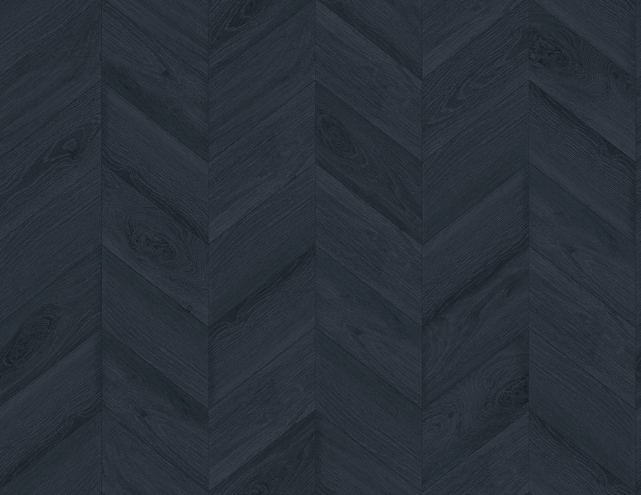 Lillian August Keone Bay Chevron Nightfall Wallpaper Sample LN40802