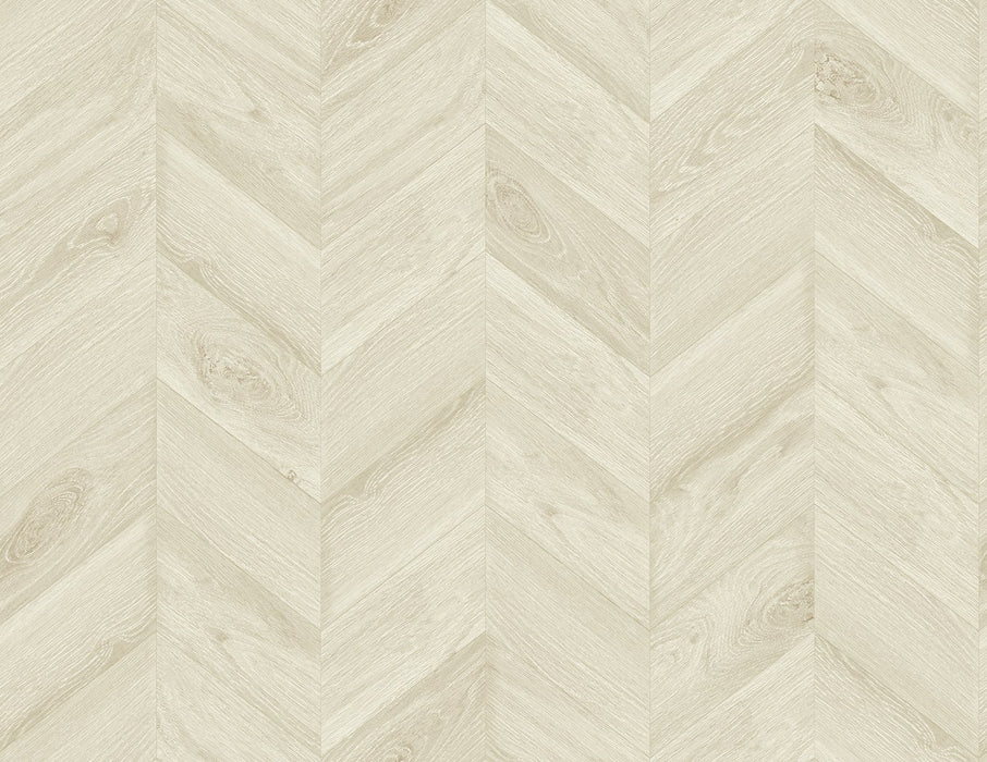 Lillian August Keone Bay Chevron Oat Wallpaper Sample LN40803
