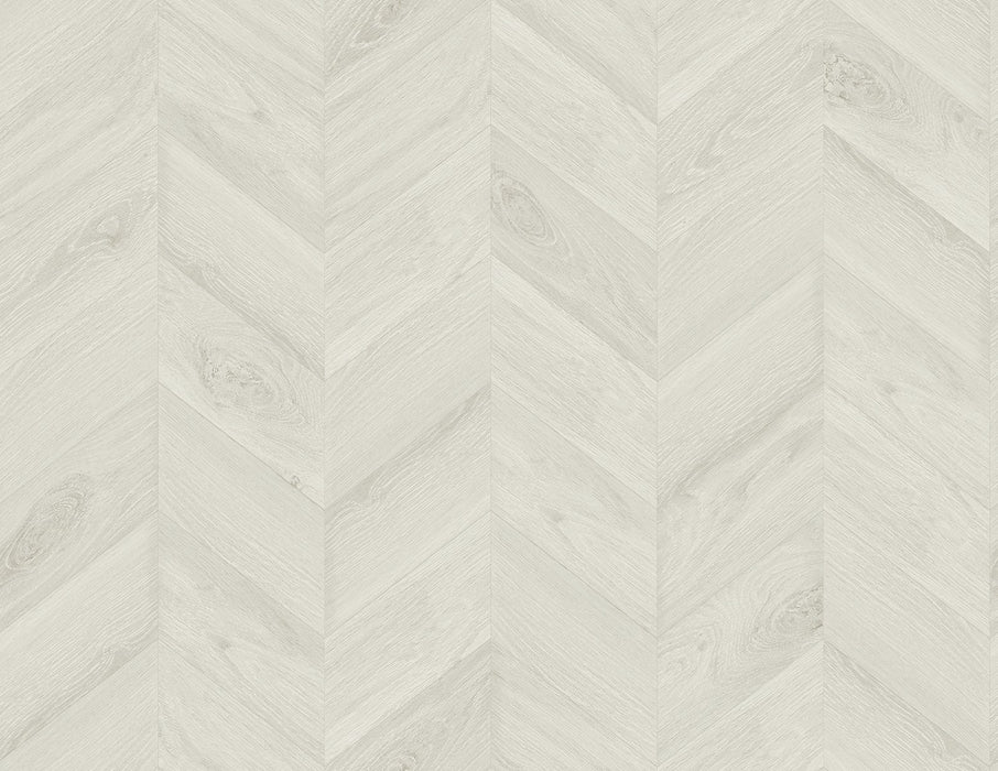Lillian August Keone Bay Chevron Pearl Grey Wallpaper Sample LN40805