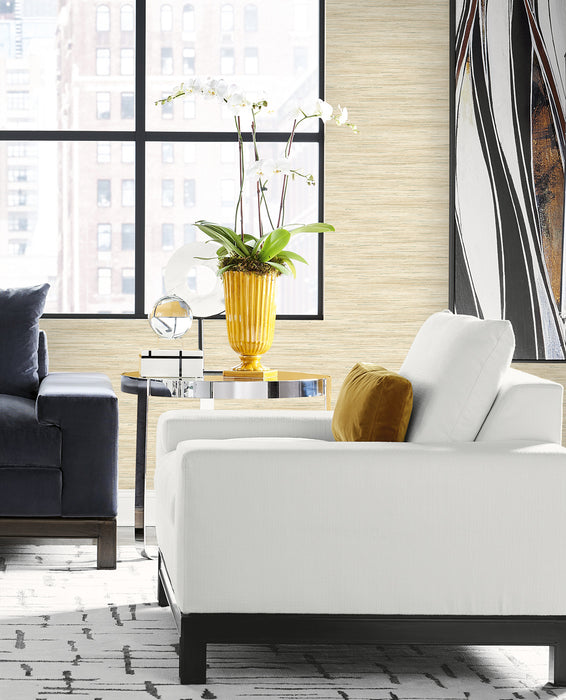 Lillian August Loe Sanctuary Stria Lemongrass Wallpaper LN41124