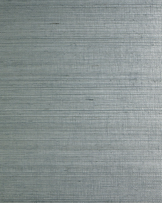Lillian August Sisal On Metallic Aquamarine Wallpaper LN50020