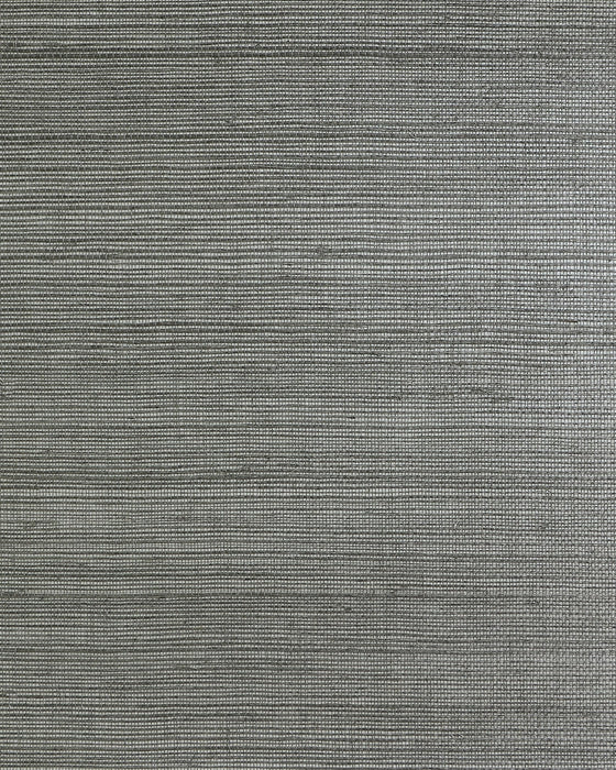 Lillian August Sisal On Metallic Slate Silver Wallpaper LN50090