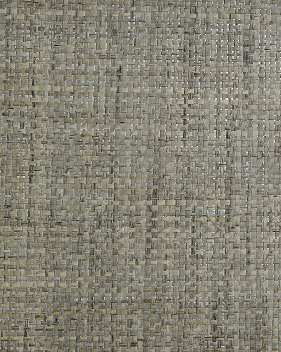 Lillian August Japanese Paperweave Gray Brown Wallpaper LN50096