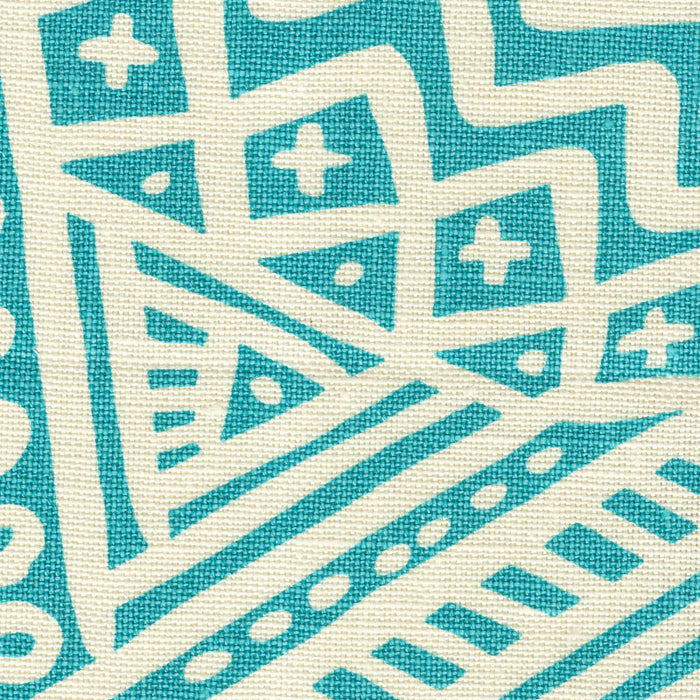 Alan Campbell Little Margie Oscar Turquoise Fabric Sample AC304O-23