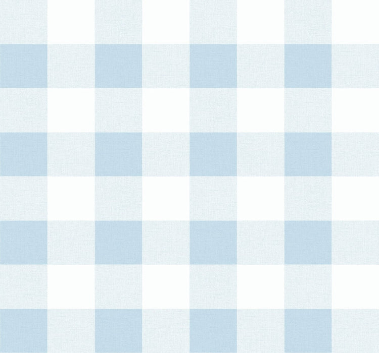 Seabrook Designs Picnic Plaid Blue Oasis Wallpaper MB31912