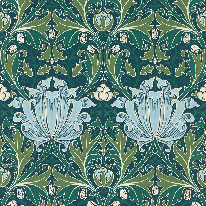 Morris & Co Helena Indigo/Boughs Wallpaper MFRW217359