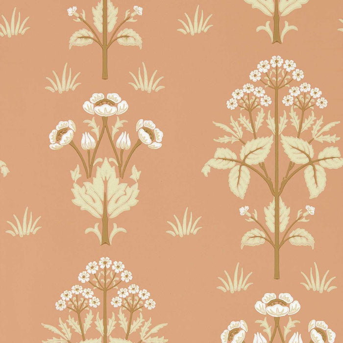 Morris & Co Meadow Sweet Blush Wallpaper MFRW217366