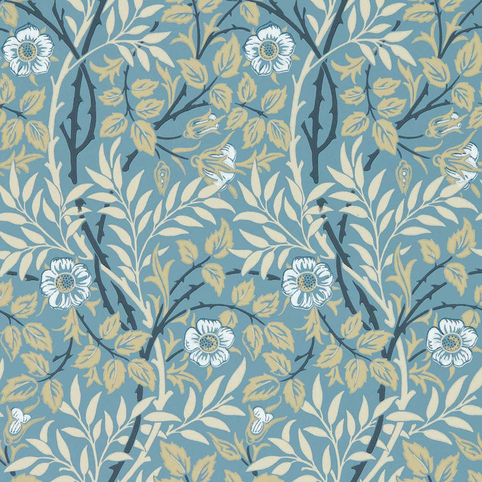 Morris & Co Sweet Briar Mineral/Linen Wallpaper MFRW217369