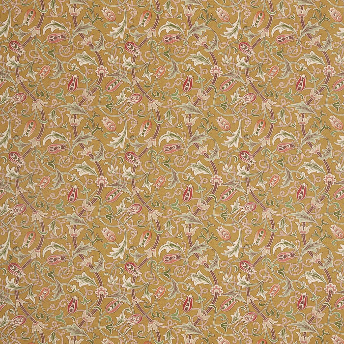 Morris & Co Scrolling Tulip Gold Fabric Sample MHTF227361