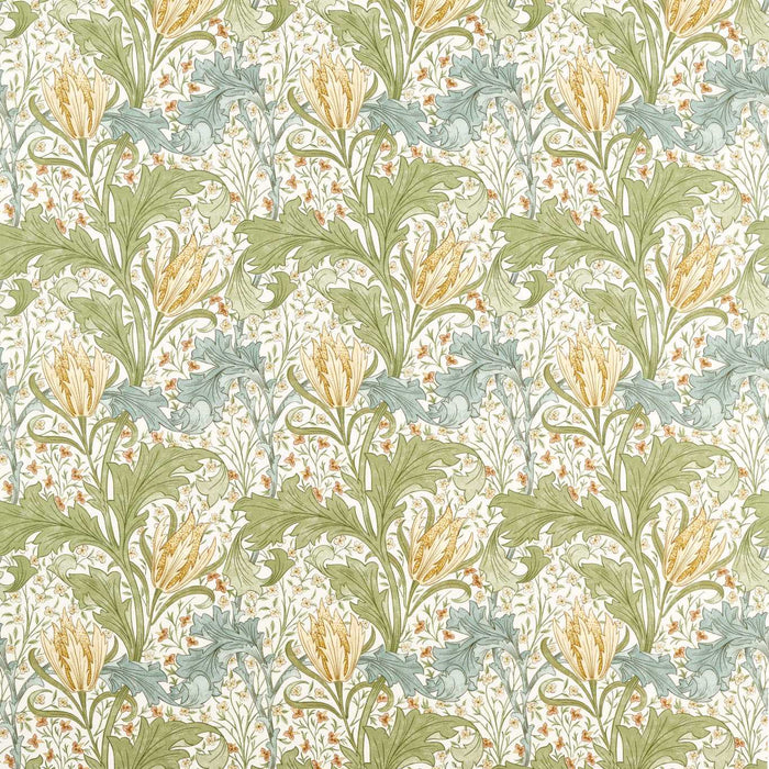 Morris & Co Lent Lily Lemon Balm Fabric MHTF227381