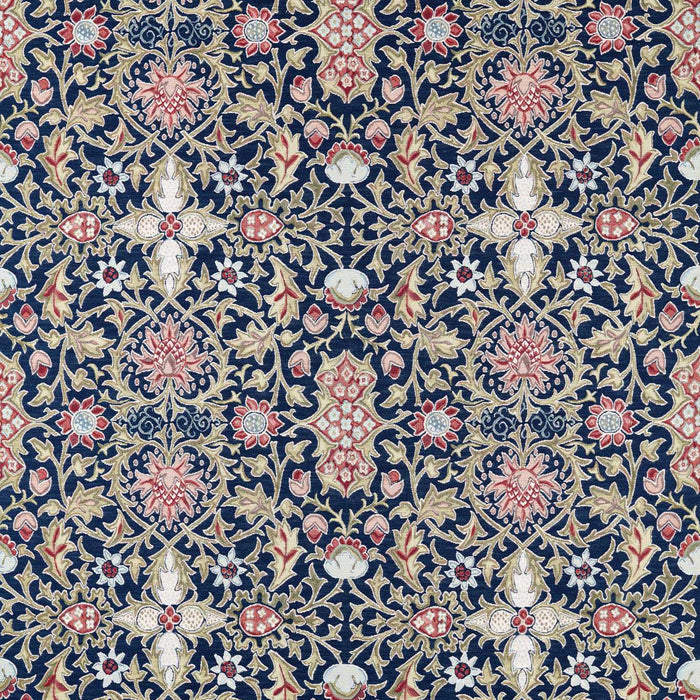 Morris & Co Wilton Weave Indigo Fabric MHTF237652